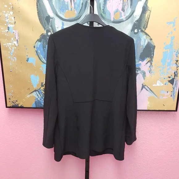 Chico's Travelers Black Jacket with Gold Zipper Accents New with Tag - Picture 7 of 7